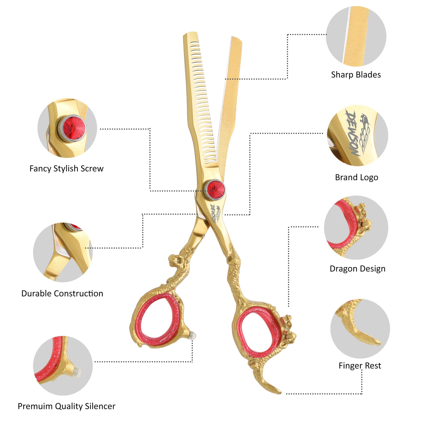 Dewson Gold Dragon Set Professional Hairdressing Scissor Set