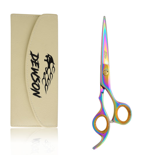 Dewson Professional Hairdressing Scissor Titanium Plasma Multicolor 7"