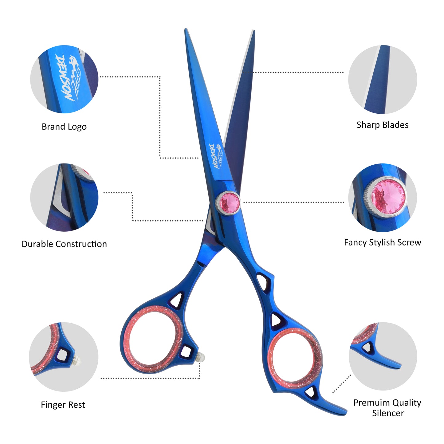 Blue Bolt Professional Hairdressing Scissor